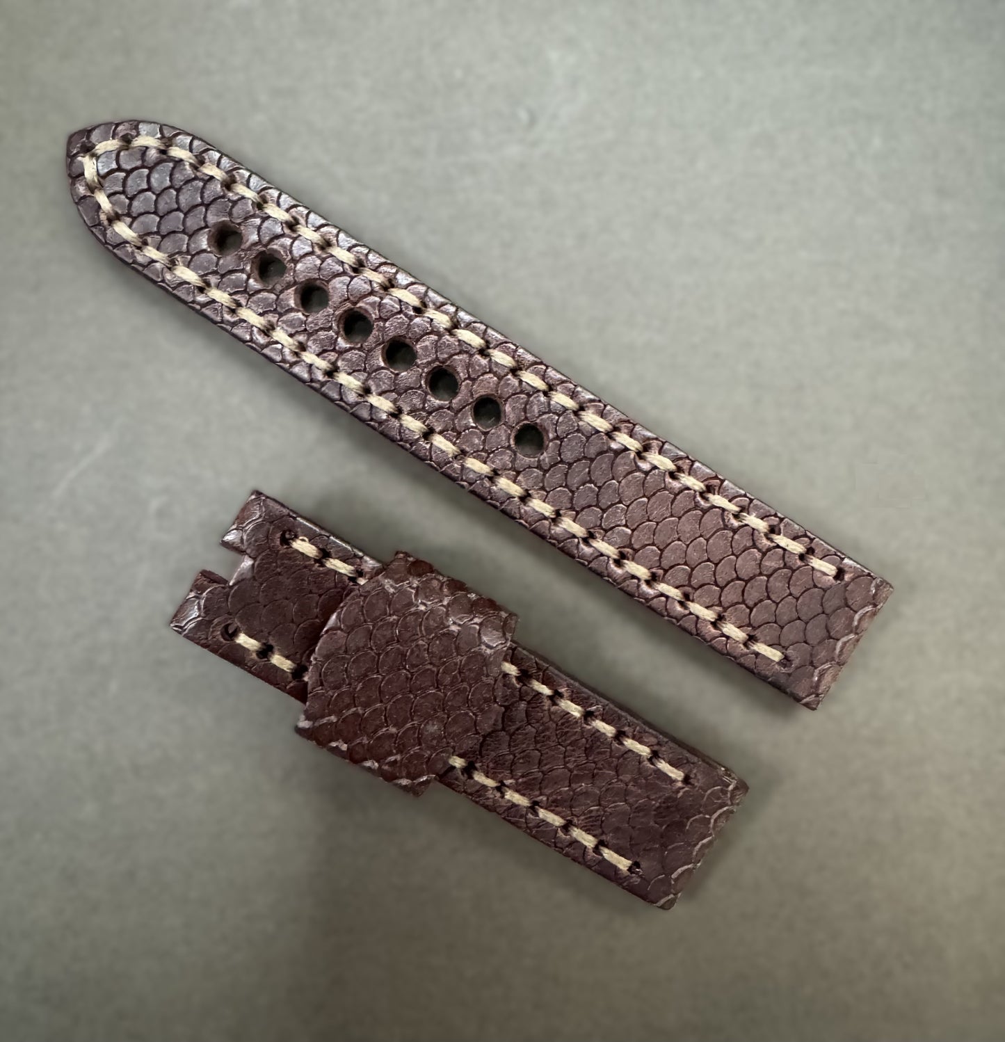 20mm Brown Leather Strap