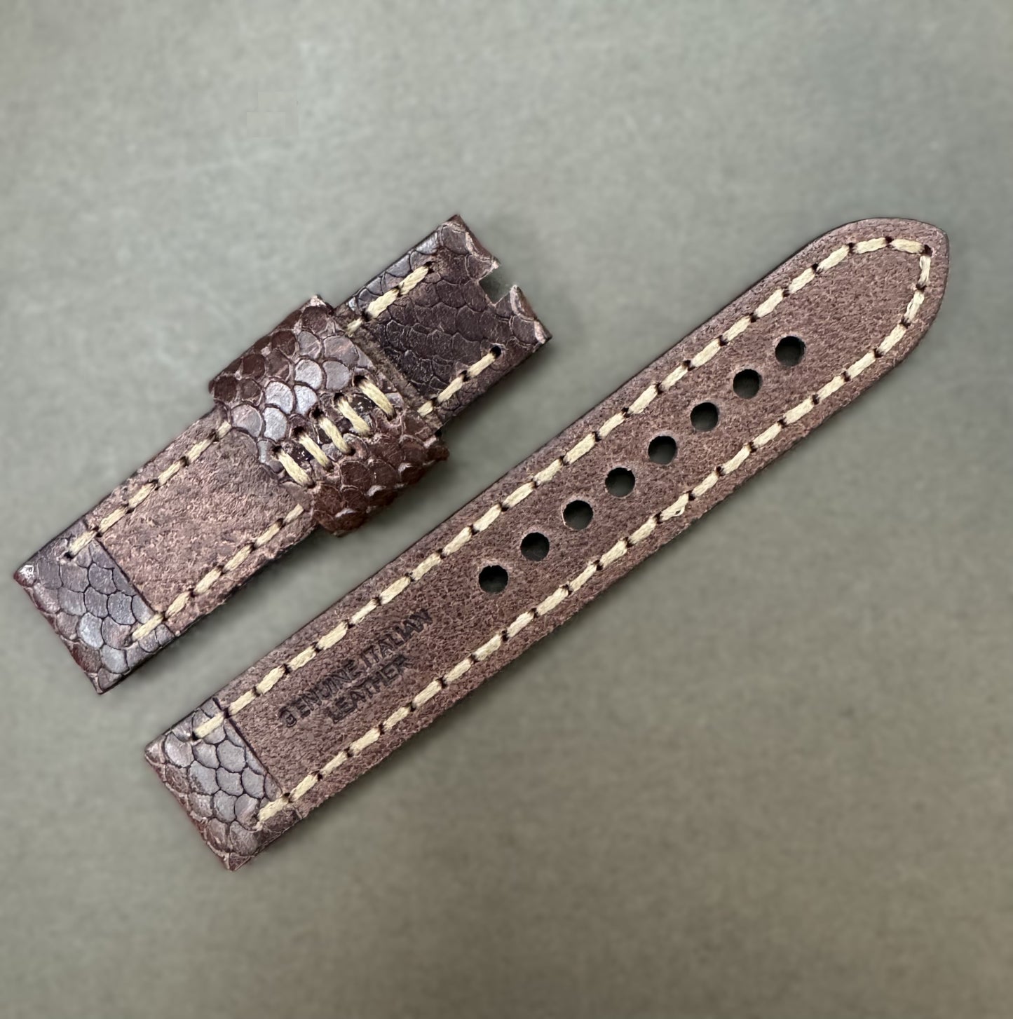 20mm Brown Leather Strap