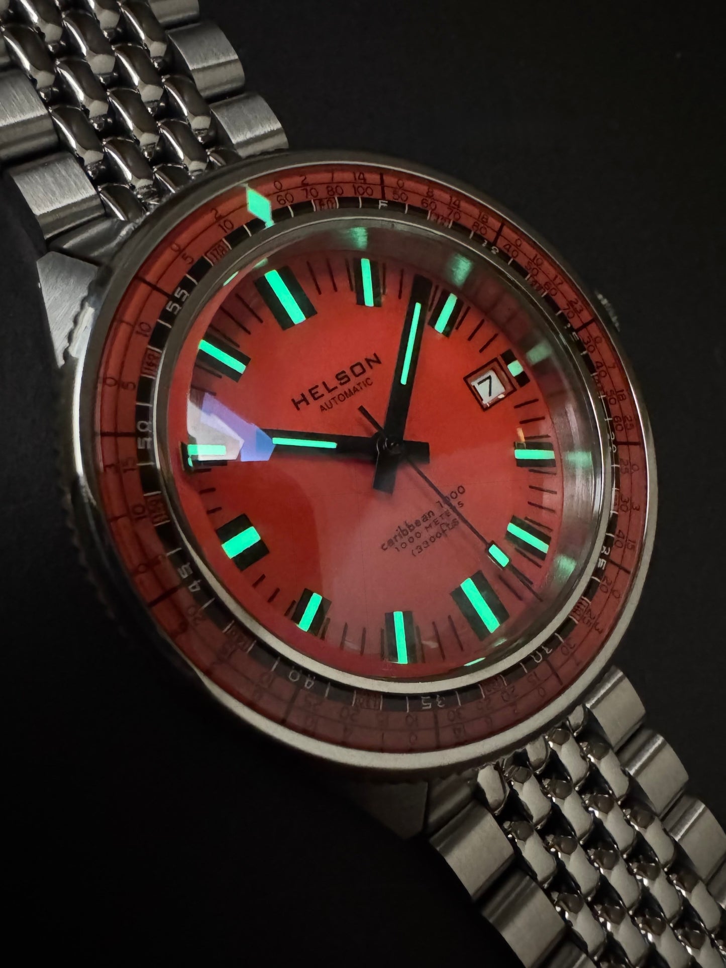 Caribbean Orange Dial Orange Bezel Miyota 9015
